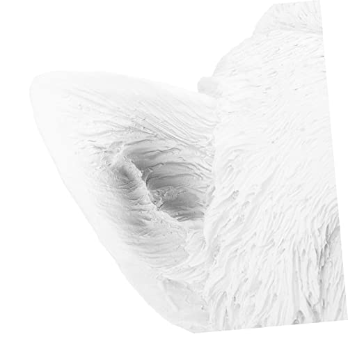 Nolitoy White Wolf Head Ornament Household Decor Home Decorations Wall Decorations For Home Wolf Head Wall Statue Animal Head Wall Sculpture Animal Head Wall Figurine Resin Crafts Adorn 3D #TOP2