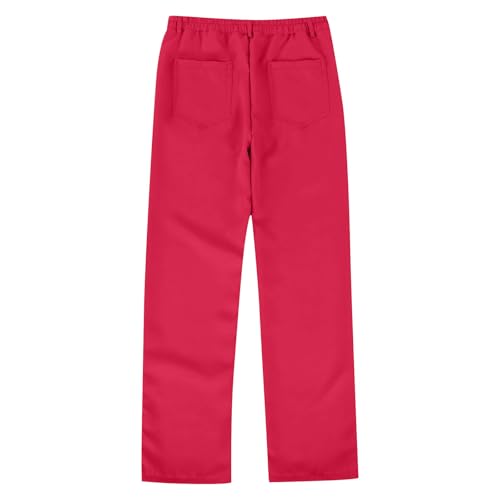Boys Uniform Pants Stretch Flat Front Dress Pant Casual Pull On Slacks with Pockets Kids School Clothes Size 5-14T4