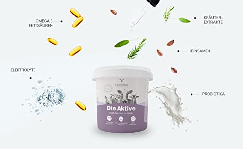 PecuVital DIE AKTIVE - Diätfutter gegen Kälberdurchfall [hochverträglich] 1 kg Vorbeugung & Behandlung von Durchfall - Elektrolyte, Vitamine, Zink, Eisen, Omega 3 & Energie für geschwächte Kälber