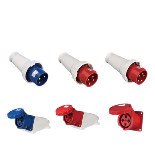 Enchufe IP67 63A de 5 pines impermeable para aviación con base oculta 3