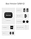 Hollyland Lark A1 Duo USB-C-Mikrofon-System für iPhone 15/16 & Android (2 Sender + Empfänger + Ladecase) - Interview-Set (Schwarz)