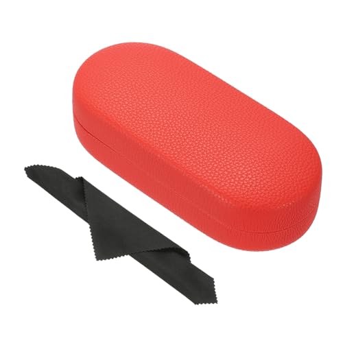 Image of PATIKIL Hard Shell Eyeglasses Case, PU Leather Large Glasses Case Litchi Grain Protective Sunglasses Organizer for Women Men
