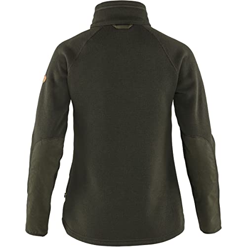 Fjällräven Damen Övik Fleece Zip Sweater Sweatshirt, Deep Forest, S EU