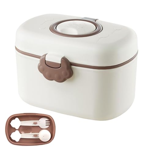 Hjatirace Dispensador De Leche En Polvo - Portaleches y Almacenamiento de Snacks,Contenedor Hermético Portátil para Alimentos Guardería Cocina Viajes Actividades al Aire Libre
