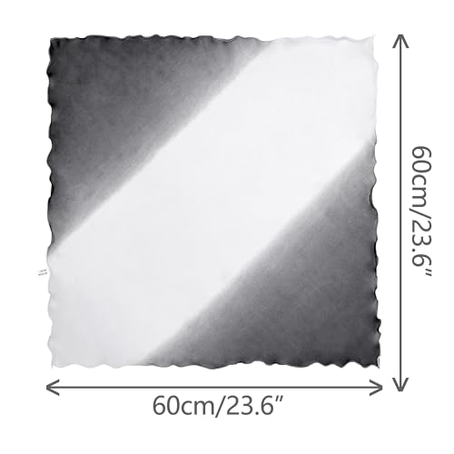 Women Gradient Color Chiffon Small Square Scarf, Colorful Lightweight Soft Sheer Ruffle Scarves Neckerchief3