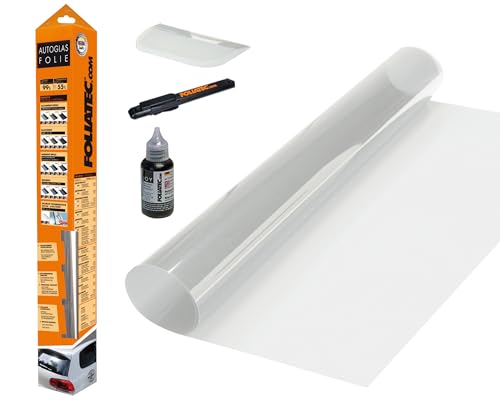 FOLIATEC Securlux Sicherheitsfolie Splitterschutz Autoscheiben Folie Einbruchschutzfolie, mit ABG, Transparent, 51 x 400 cm
