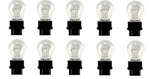 10 Pack 3157 Clear White Tail Signal Brake Light Bulb Lamp -USA Shipping