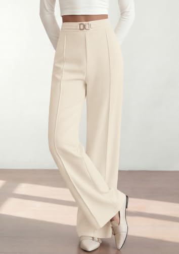 Image of PRETTYGARDEN Womens Dress Pants High Waisted Tailored Trousers