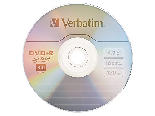 Image of Verbatim 97175 DVD+R 4.7GB Premium Recordable Blank Digital Versatile Disc 16x Speed (Pack of 100 Spindle)
