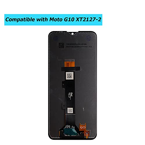 Vvsialeek LCD Display Compatible with Moto G10 XT2127-2 LCD Touch Screen Digitizer Assembly Glass with Toolkit Black - Image 4