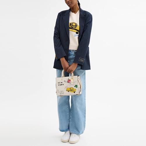 Coach Rogue Bag 25 with Sketch Print, B4/Chalk Multi 5