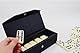 Bucher&Rossini Weißes Domino-Set mit Kunstlederetui Doppeltes 6er Domino-Set mit 28 Dominosteinen für Erwachsene und Kinder ab 8 Jahren für den Familienspielabend（Ivory