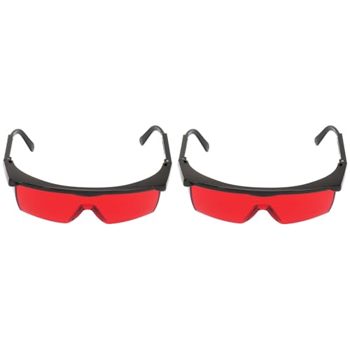 FTVOGUE 2PCS Eye with Safety Glasses for All Direction, Easy to Carry, Suitable for Blue Violet Diodes