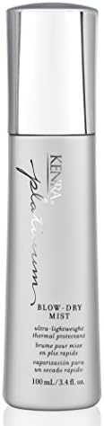 Kenra Platinum Blow-Dry Mist | Ultra-Lightweight Thermal Protectant | Detangles, Smooths, & Softens | Eliminates Frizz & Resists Humidity | Fine To Medium Hair | 3.4 fl. oz