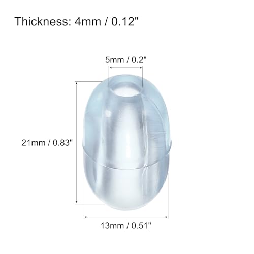 Patas de rejilla para fregadero de cocina MECCANIXITY PVC transparentes paquete 40 miniatura 3