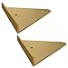 Support D'étagère Triangulaire pour Étagères Flottantes,Équerre Étagère Doré 2pcs Support De Rangement en Métal,Équerre pour Étagère Mural en Fer,pour Décoratives(8cm*10cm)