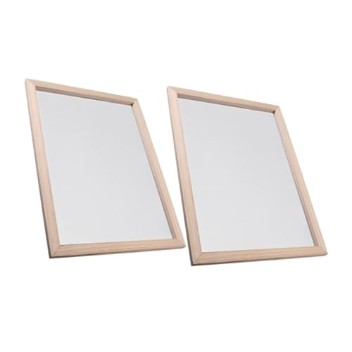 Angoily 2pcs Craft Wooden Frame Double-Layer Screen Frame for Paper Making Handmade Paper Crafting Tool Traditional Papermaking Supply