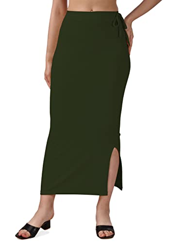 Image of Mehrang Microfiber Saree Shapewear Petticoat for Women, Cotton Blended Shape Wear Dress for Saree