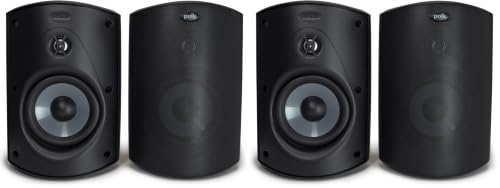 Image of Polk Audio Atrium 5 Outdoor Speakers with Powerful Bass (Pair, Black) (Pack of 2)