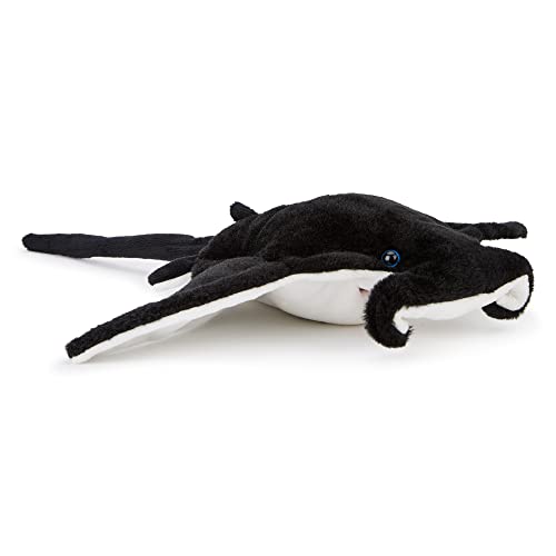 Peluche Raie Manta pour Enfants (13'/ 33cm) - Collection d'animaux Safari - Jouet en Peluche pour Nouveau-Né et Premier Enfant