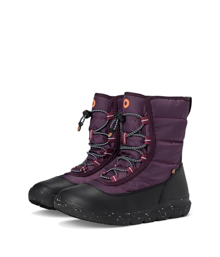 Bogs Skyline Snowcata (Toddler/Little Big Kid) Snow Boot, Plum, 13 US Unisex