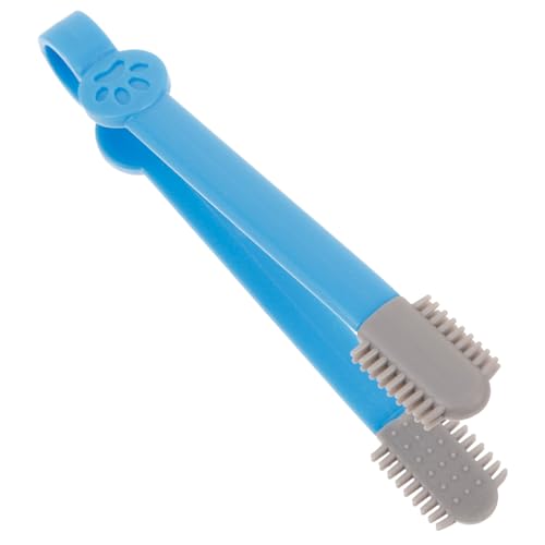 BUGUUYO cepillo de limpieza para mascotas cepillo para mascotas cepillo para gatos pelo de perro Eliminar cera oídos peine ergonómico para gatos peine compacto para gatos gel de sílice