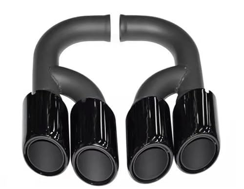 Embout d'échappement Cayenne 958 en acier inoxydable noir