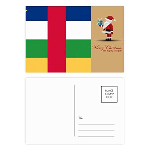 Cartes postales avec drapeau de la République centrafricaine - Lot de 20 pièces pour correspondance