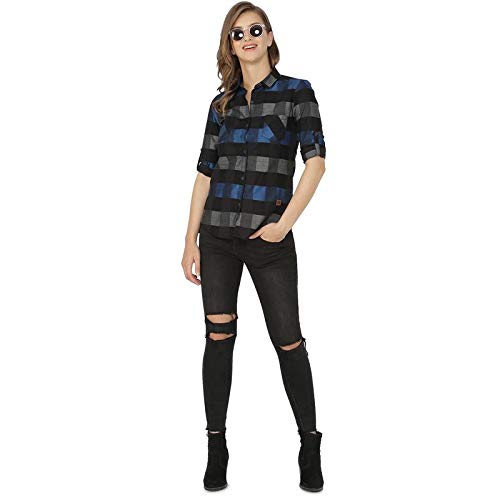 Image of PINACOLADA Women's Checkered Casual Shirt