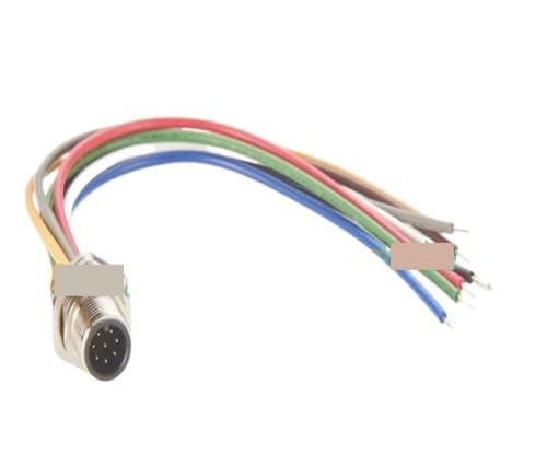 Cable M12 de 8 pines evita fallos por humedad en sensores PCM-HD-0165