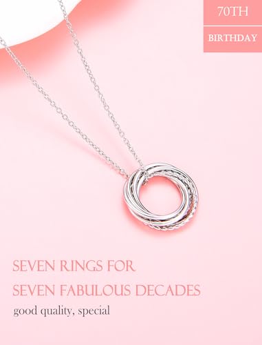 Birthday Gifts for Women Happy 30th 40th 50th 60th 70th 80th Birthday Decade Necklace Meaningful Gifts Necklace for Mom Mother in Law Grandma2