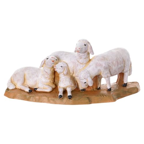  Holyart Gregge di Pecore presepe 12 cm Fontanini
