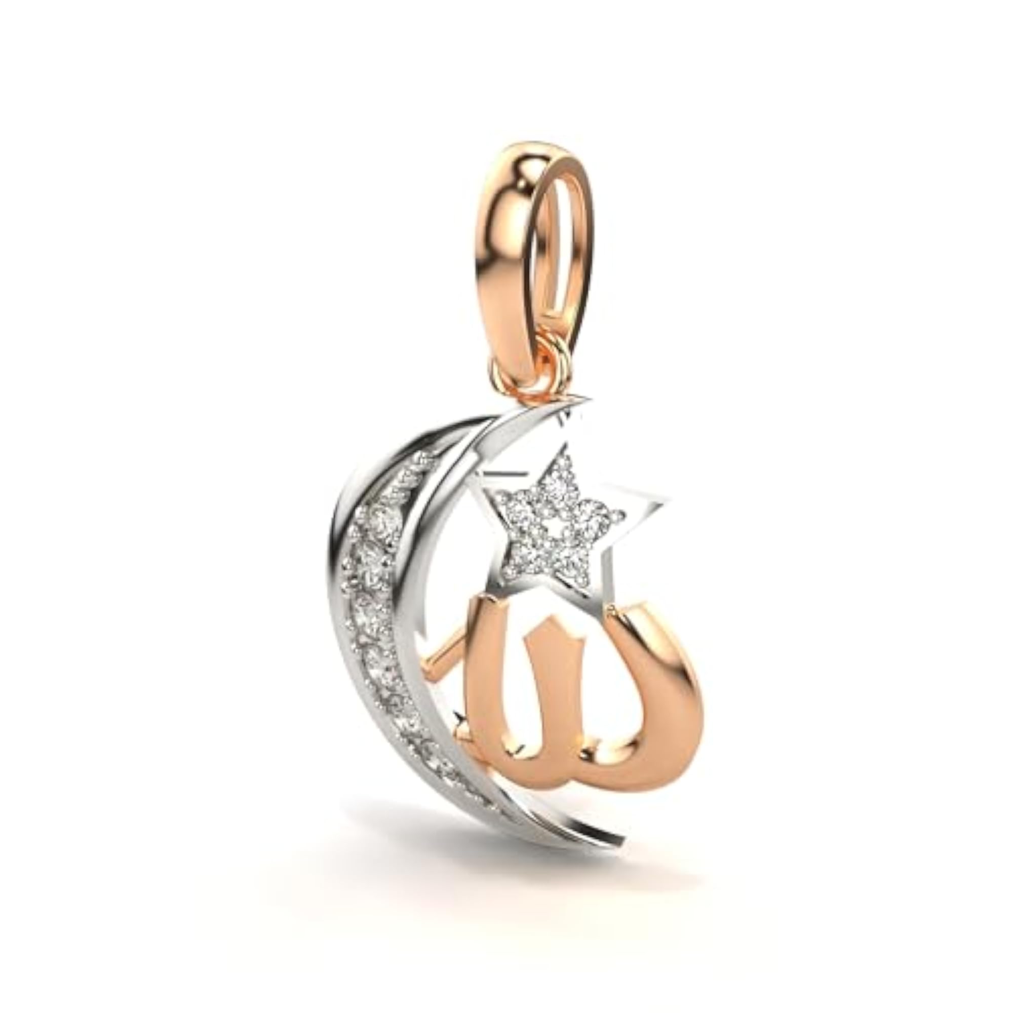 Stylish Sterling Silver Pendant with Lab Grown Diamond