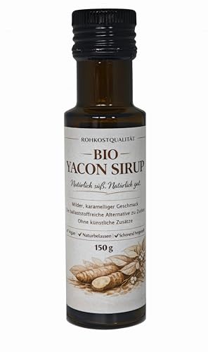 Bio Yacon Sirup - Rohkostqualität natürliche Süße aus der Yaconwurzel vegan ohne Zusätze höchste Qualität