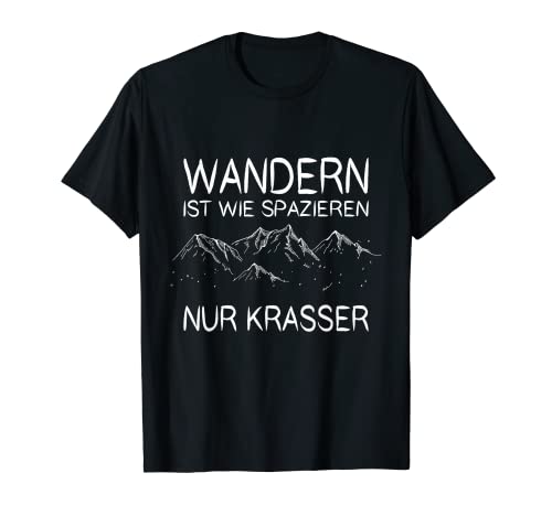 Wander T-Shirt Der Berg Ruft Kletter Bergsteiger Shirt 4 Heroes Geburtstag- Geschenk Geil Bedruckt