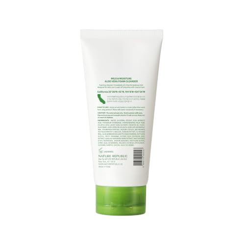 Image of Nature Republic Mild & Moisture Aloe Vera Foam Cleanser