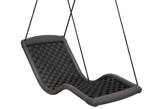 Relax-Schaukel Dreamliner Standard L mit Bespannung in schwarz für Indoor und Outdoor - Entlastung der Wirbelsäule - Wetterfeste Relax-Liege zum Liegen...