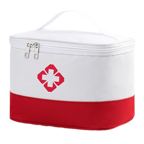 Shinyruo Bolsa de almacenamiento médico de primeros auxilios para el hogar, desinfectante de agua, caja de yodóforo, organizador de parches para prevención de heridas I9G9