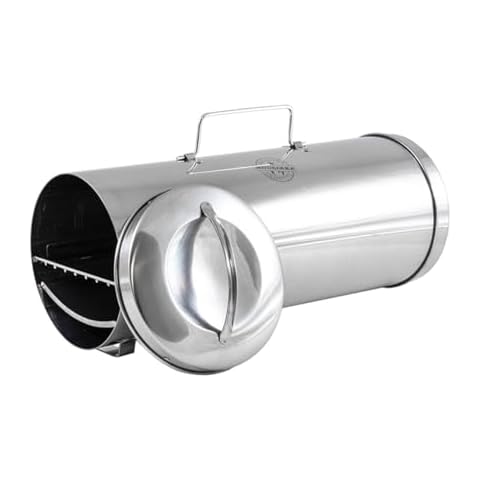 MUURIKKA Fish Smoker Oven, Portable Smoker, Smoker Box Camping, Outdoor, Survival, Compact Stainless Steel Mini Smoker, Lightweight Outdoor Kitchen, Fish & Meat, Accessories for Gas Grill Cover