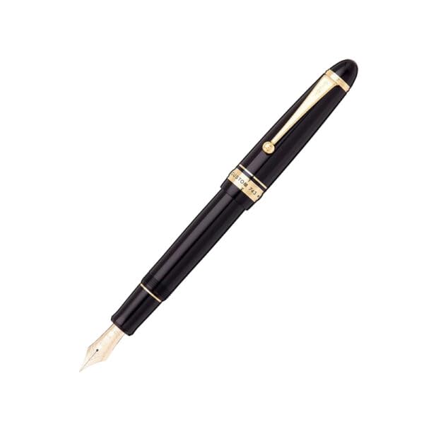 Pilot CUSTOM 743 BLACK GT FOUNTAIN PEN – 14KT GOLD MEDIUM NIB