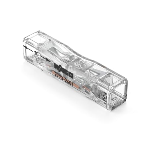 Wago Beutel mit 10 Inline-Klemmen der Serie 2773 Längshebelklemme für Drähte von 0 5 bis 2 5 mm Schnelle Installation dank Direktstecksystem 2 Jahre Garantie