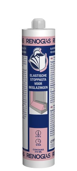 RENOGLAS 310ml Elastischer Fensterkitt Cremeweiß