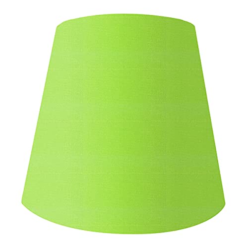 【K-30202】キャッチ式シェード 直径30cm 交換用ランプシェード 電気スタンドのかさ 照明 かさのみ 綿布 若葉