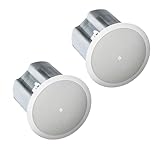 JBL Professional Control Two-Way Coaxial Ceiling Loudspeaker, White, Sold as Pair, (16C/T), 6.5-Inch