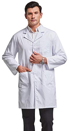 Nipogear professional lab coat men - laboratory coat 40…
