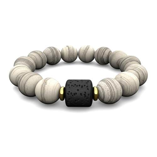 Image of THE MEN THING Natural Stone Bracelets - Adjustable Beaded Wristwear for Men & Boys (Multi-Design Collection)