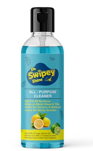 Image of All-Purpose Cleaner Spray - Lemon & Mint - Multi-Surface Cleaning Solution for Kitchen & Bathroom - Removes Grease & Grime, Streak-Free, No Sticky Residue 100ml Pack of-1