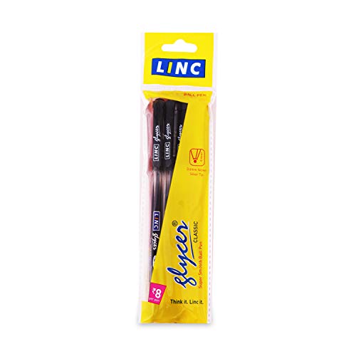 Image of Linc Glycer (0.6 mm) Ball Pen, Black, (15pcs) Glycer (0.7 mm) Ball Pen, Black, 15 pcs