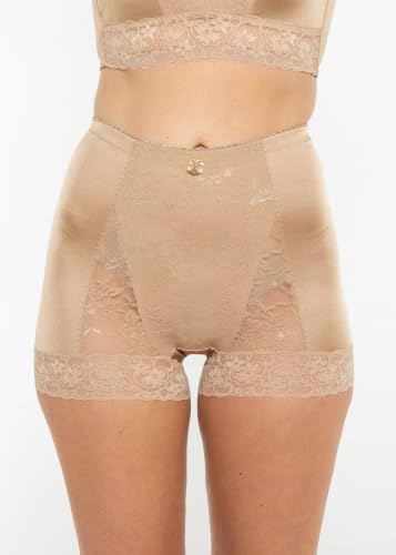 Image of Rhonda Shear Pin-Up Girl Lace Control Panty, Floral Lace, Light Tummy Control
