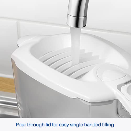 Aqua Optima Oria Water Filter Jug & 1 Evolve+ Filter Cartridges, 2.8L, White - Fridge & Dishwasher Friendly - Reduces Limescale, Chlorine and Other Impurities - By Laica (Packaging May Vary)